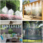 iRuiZhe Misting Cooling System Kit 75.5FT Misting Line DIY Outdoor Mist Cooling - Image 2