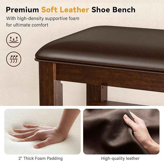 Entryway Shoe Storage Bench