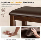 Shoe Bench Storage Rubberwood