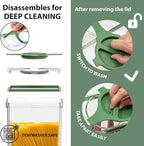 4-Pack Airtight Pantry Containers, 1.9 QT Clear SAN Food Storage Jars - Image 5
