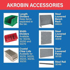 Akro-Mils 30239 AkroBins Plastic Storage Bins, Space-Saving Stackable Bins