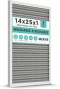 14x25x1 HVAC Furnace Air Filter, Lasts a Lifetime, Washable Reusable, by KEYINGXUAN
