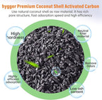 hygger Aquarium Activated Carbon, Premium Natural Coconut Shell Activated - Image 2