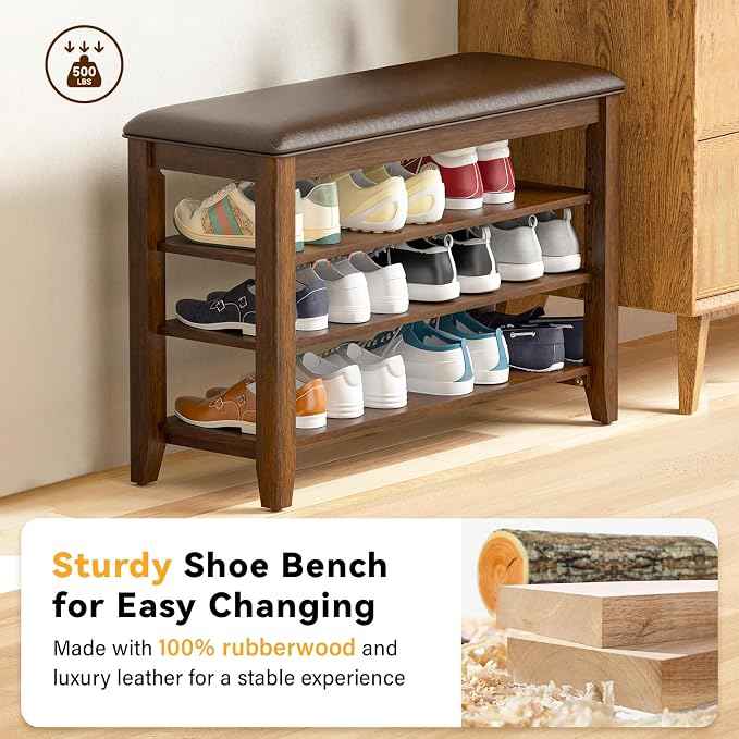 Entryway Shoe Storage Bench