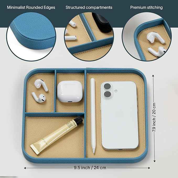 Nordik Leather Valet Tray
