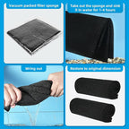 AQUANEAT 2 Pack Aquarium Bio Sponge Filter Media Pad Cut-to-Size Open Cell Foam - Image 6