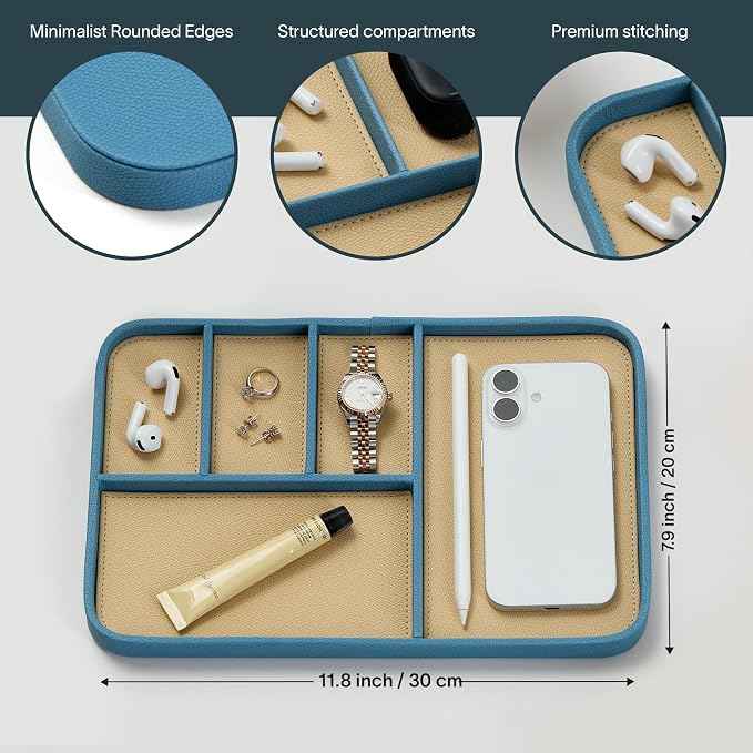 Nordik Leather Valet Tray