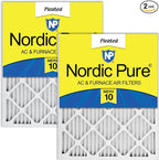 Nordic Pure 16x16x1 Pleated MERV 10 Air Filters 2 Pack by NordicPure