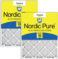 Nordic Pure 14x30x1 Pleated MERV 10 Air Filters 2 Pack by NordicPure
