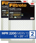 Filtrete 16x20x1 AC Furnace Air Filter, MERV 13, MPR 2200, Elite Allergen by Filtrete