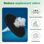 Polyurethane Activated Charcoal Filters -7 Pack 6.7 Inch Round Strong Odor - Image 3