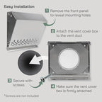 Vent Systems 4" Inch Air Supply Vent Cover - Image 4