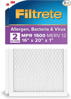 Filtrete 16x20x1 AC Furnace Air Filter, MERV 12, MPR 1500, CERTIFIED asthma & by Filtrete