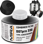MIRA Safety - DotPro 330 - Industrial Grade Gas Mask Filter | A2 B2 E2 K2 HG P3 by MIRASafety