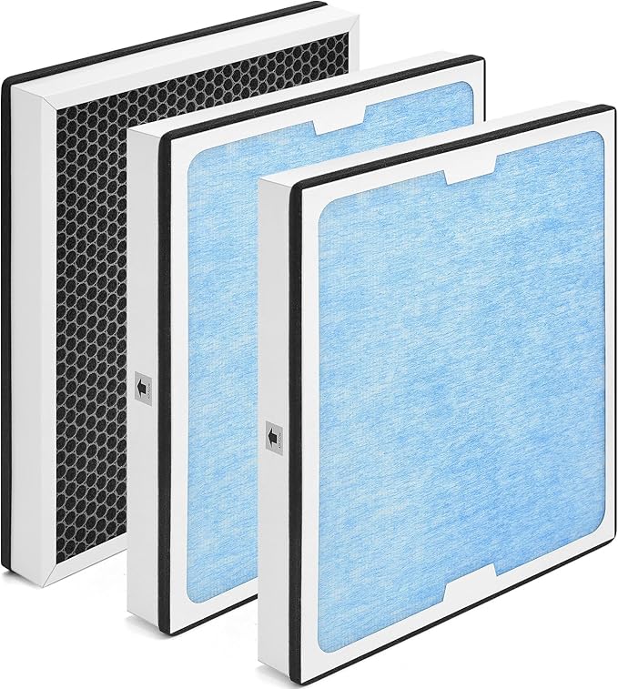 550 HEPA & Activated Carbon Filter Replacement Set Compatible by HSiaMen