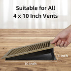 4-Pack Floor Register Cover Net Traps with 4 Steel Frames(Anti-snag)