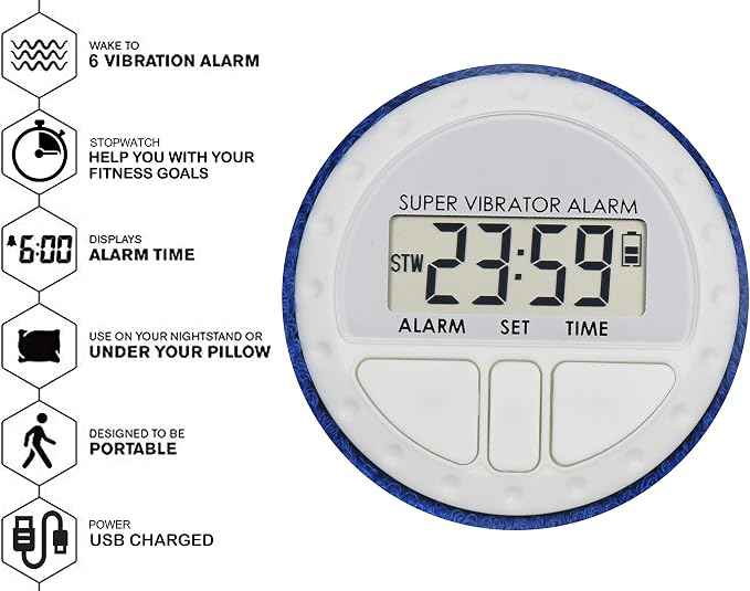 Coolfire Vibrating Alarm Clock