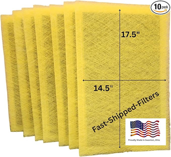 Fast-Shipped-Filters 10 Pack 16x20 Replacement Filter Pads Designed to Fit by Unknown