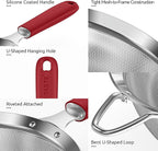 U-Taste Small Fine Mesh Strainer: 18/8 Stainless Steel 3.35in 30 Mesh Kitchen - Image 6