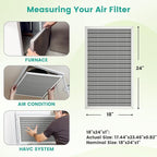18x24x1 Reusable Air Filter, Electrostatic HVAC AC Furnace Filter, Merv 8 - Image 3