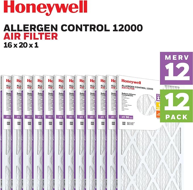 Honeywell 16x20x1 MERV 12 Electrostatic Pleated HVAC AC Furnace Air Filter | - Image 2