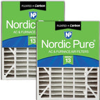 Nordic Pure 20x25x5 Air Bear AC Filter Replacement MERV 13 Plus Carbon 2 Pack by NordicPure