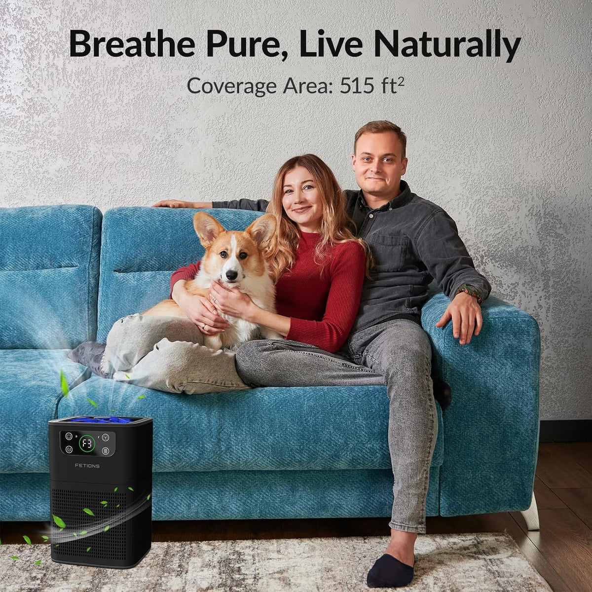 Air Purifiers for Bedroom Home, FETIONS Small Air Purifier