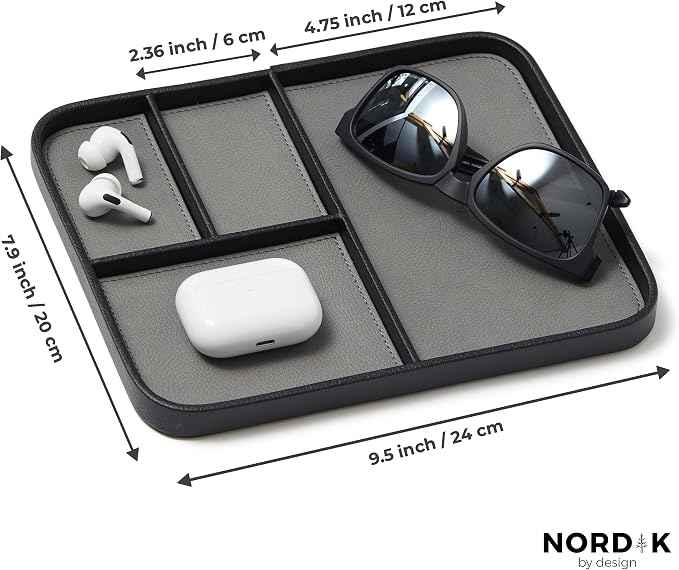 Nordik Leather Valet Tray