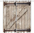 Farmhouse Wood Grain Living Room Curtains 96 Inch Length, Window Curtains Tab by Unknown