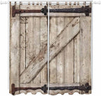 Farmhouse Wood Grain Living Room Curtains 84 Inch Length, Window Curtains Tab by Unknown
