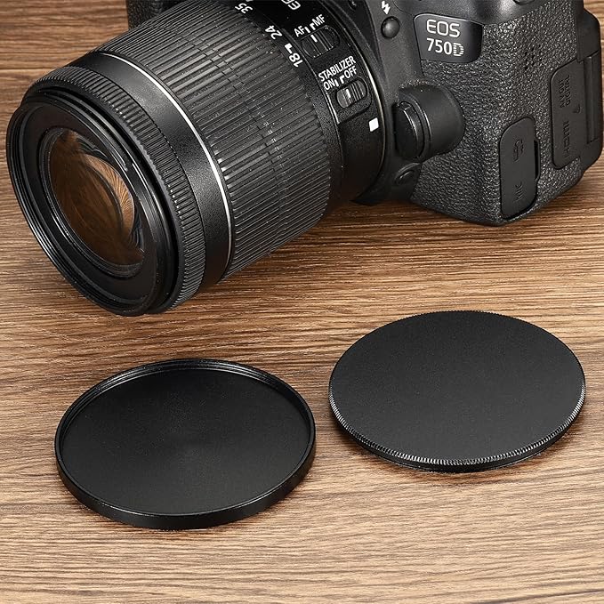 PATIKIL 62mm Lens Cap, 2 Pack Camera Lens Cap Cover Universal Front Metal Lens - Image 5
