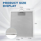 12" X 10.5" W10169961A Range Hood Filter Replacement by ENKTIK Fit - Image 2