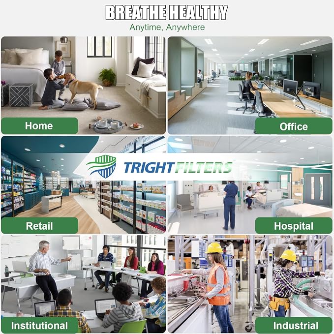 18x18x1 Air Filter 4 Pack, MERV 8 Pleated Dust Defense Air Filters Replacement - Image 8