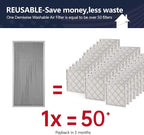 14x30x1 Electrostatic Air Filter, MERV 8 Reusable Aluminum AC/HVAC Furnace - Image 2