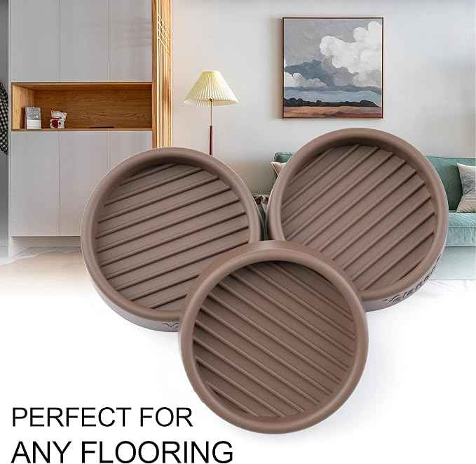 Yelanon 8pcs 2.5" Non Slip Furniture Pads