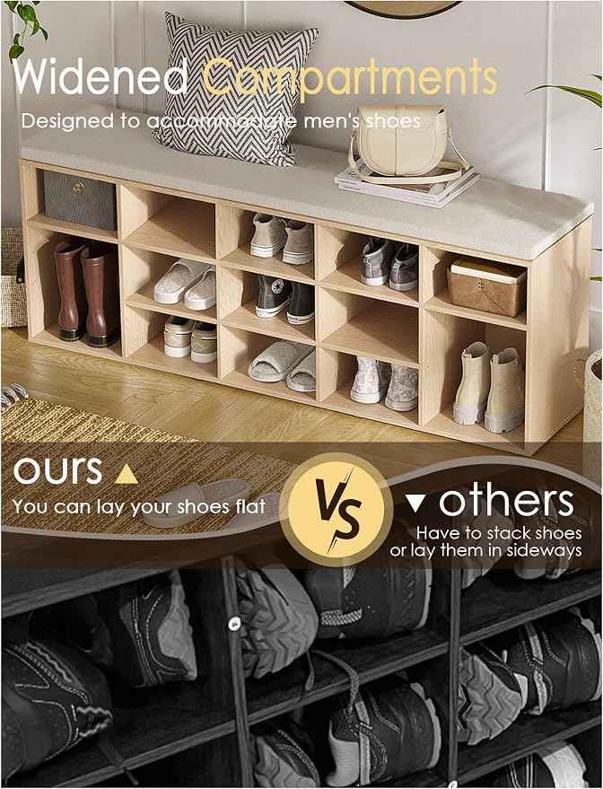 DINZI LVJ Shoe Storage Bench