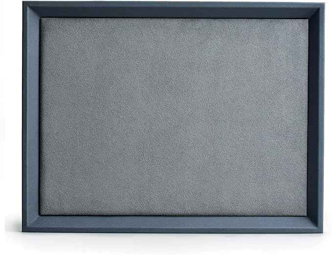 Oirlv Premium Leather Flat Jewelry Tray Jewelry Display Organizer Valet Tray