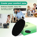 Fiber Cotton Activated Charcoal Compost Filters -7 Pack 7.3 Inch Round Odor - Image 7