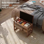 AQIMUELE Small Shoe Rack Bench, 2 Tiers Shoe Bench