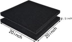 Hipanda 2 Pack Aquarium Bio Filter Sponge Pad 20"x20"x1.5",20PPI