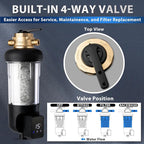 iSpring WSP100SL-ARJ-BP, NSF Certified, Whole House Spin Down Sediment Water - Image 4