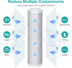 SimPure Whole House Water Filter Cartridges 5 Micron 20" x 4.5" CTO Activated - Image 4