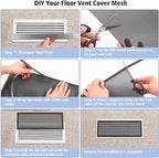 4 Pack 40cm x 30cm Magnetic Floor Vent Cover - Image 2