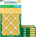 Filterbuy 10x30x1 Air Filter MERV 11 Superior Pet & Allergy Defense, by Filterbuy