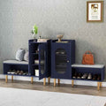 HLR Storage Bench Set of 2, L-Shaped Storage Cabinet
