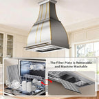 CHETTO C Stainless Steel Range Hood Cover - Image 4