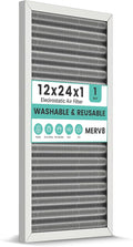 12x24x1 HVAC Furnace Air Filter, Washable Electrostatic Furnace Filter by KEYINGXUAN