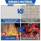 20 Mesh 304 Stainless Steel Mesh Screen, 15.7'' x 142'' Wire Screen Mesh - Image 3