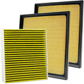 3PCS Cabin Engine Air Filter Kit Fits by Capume
