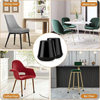 24 PCS Silicone Chair Leg Floor Protectors Medium Fit Rubber Felt Furniture - Image 6